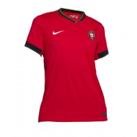 Camisa de Futebol Portugal Equipamento Principal Mulheres Europeu 2024 Manga Curta